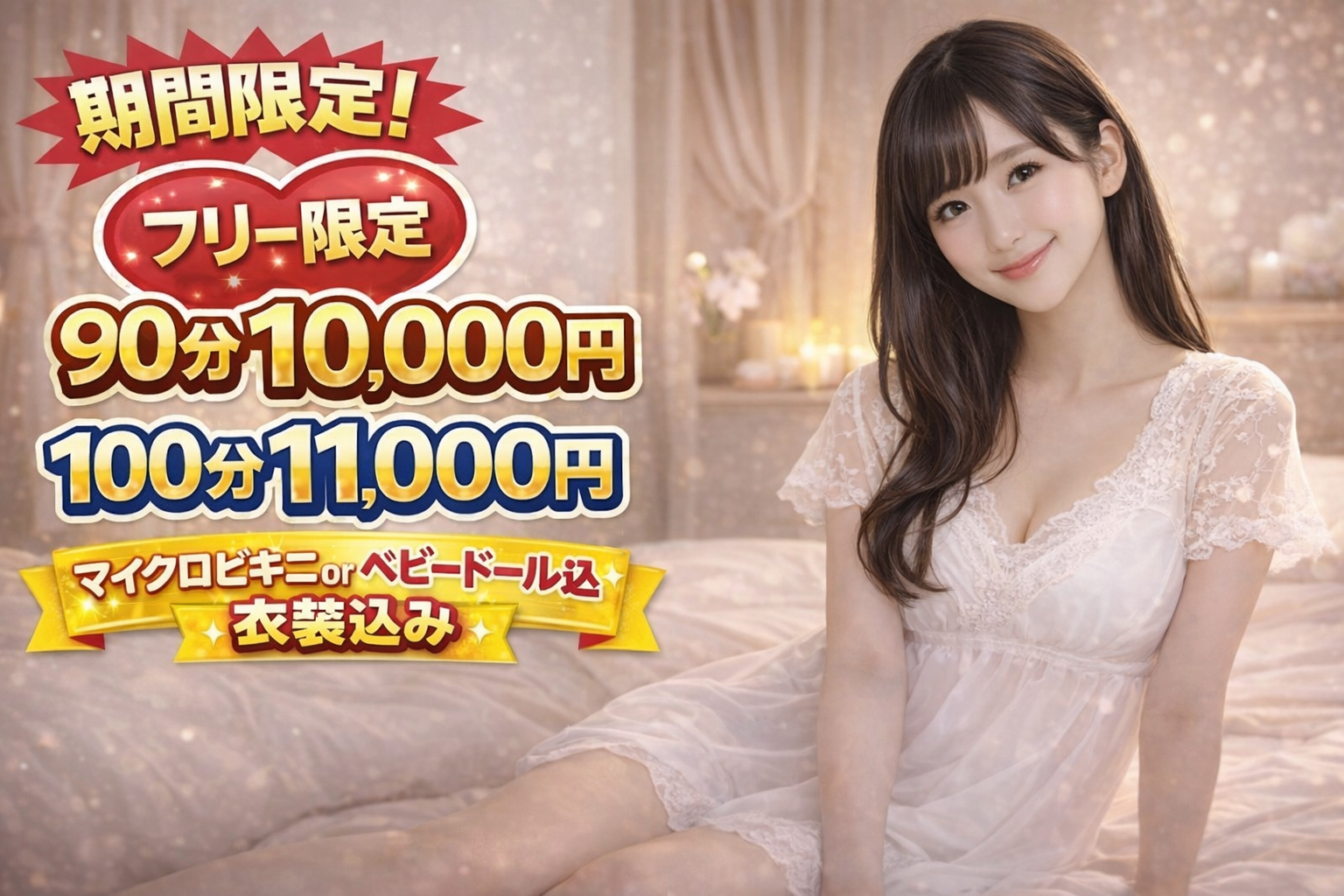 �������̓��ʊ��t���[ 100�� 11,000�~�i�x�r�[�h�[�����݁j